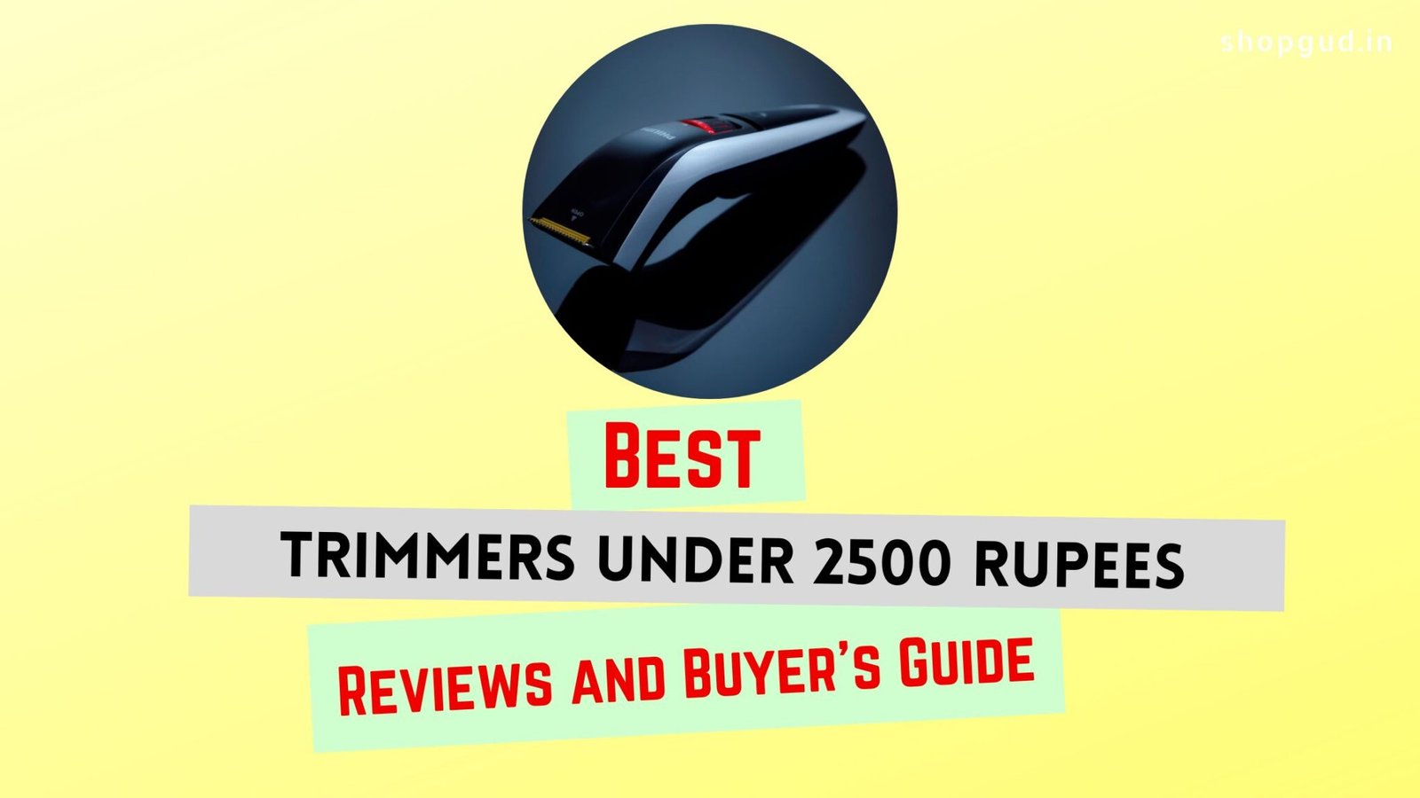 The 6 Best Beard Trimmers Under 2500 Rupees in India (2023)