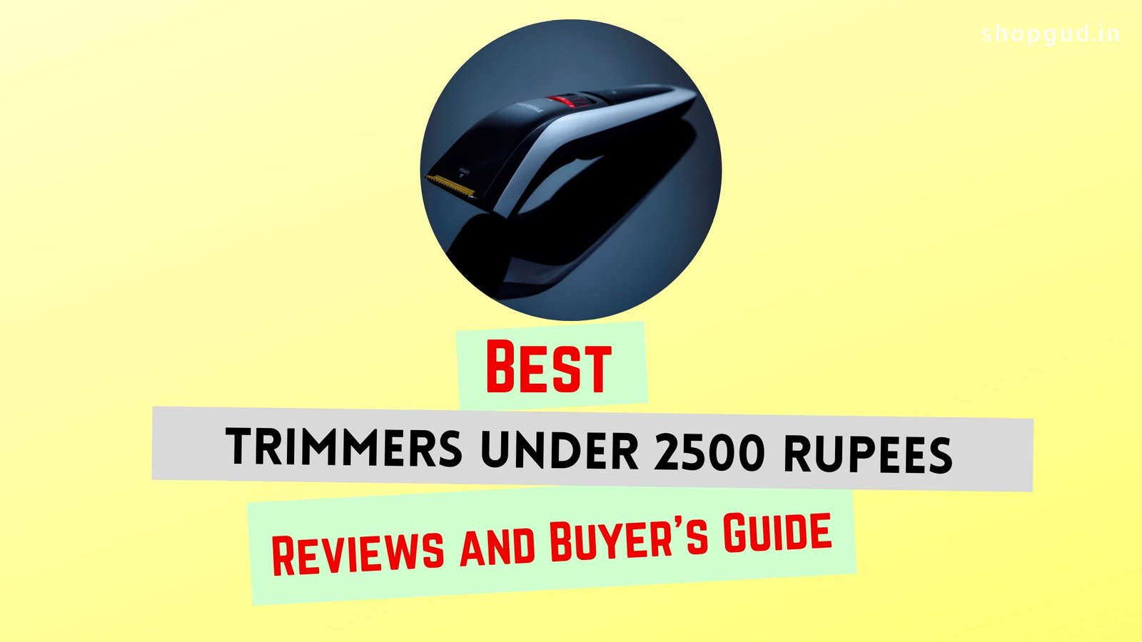 Best Trimmer Under 2500 in India