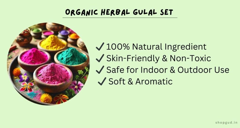 Holi Organic Herbal Gulal Set